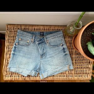 Gap high waisted denim shorts